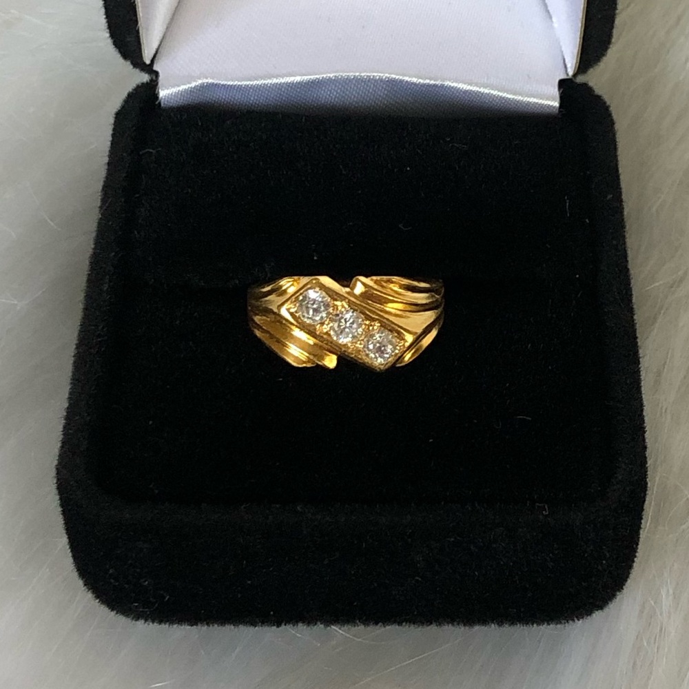 High karat gold ring